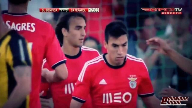 Golo de Lazar Markovic no empate a uma bola do Benfica com o Peñarol