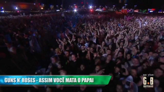 Guns n’ Roses cantam “Assim você mata o papai” no Rock in Rio!!!